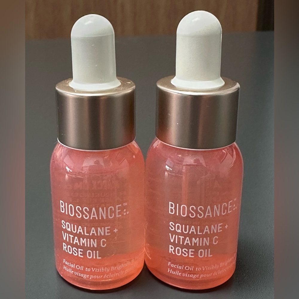 2 Biossance Squalane + Vitamin C Rose Oil